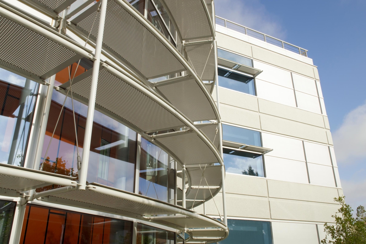 another view of perforated sunshades