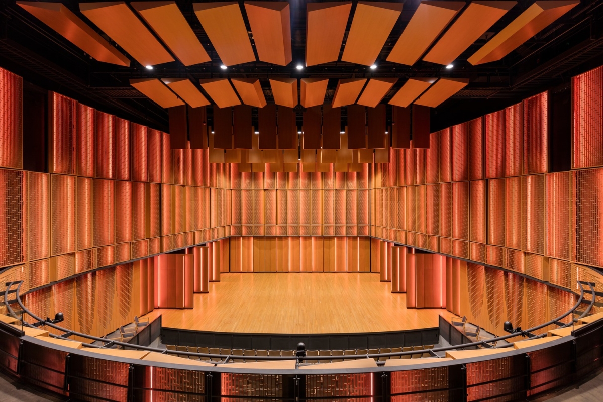 Perforated Panel in Performance Hall