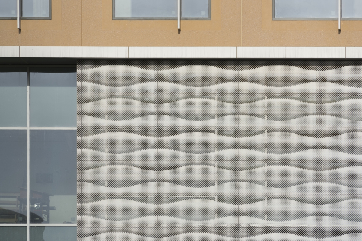 Perforated Graphic Facade