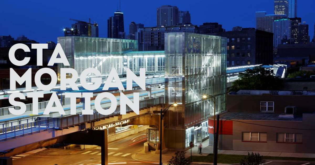 CTA Morgan Station At Night