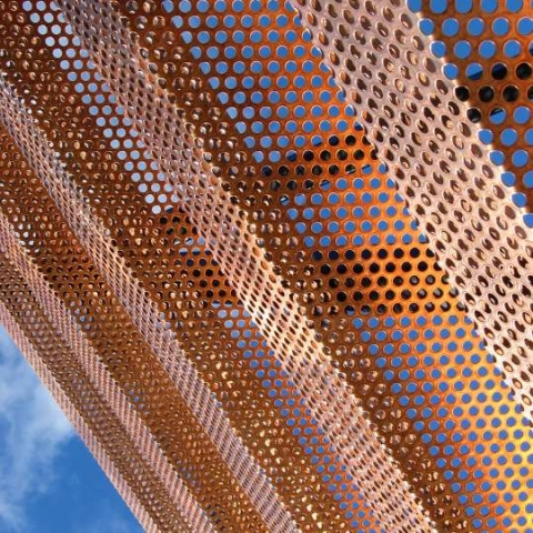 perforated copper from a different perspective