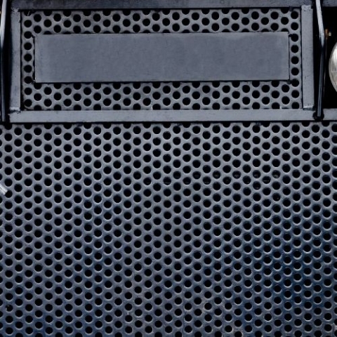 agricultural equipment grille close up