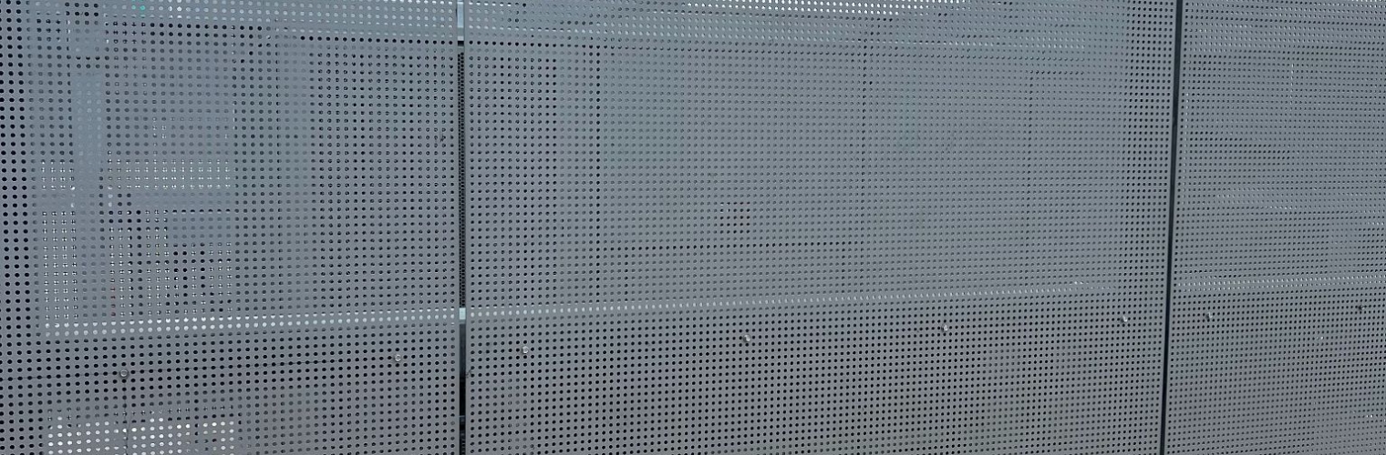 Perf metal surrounding A/C Unit San Diego