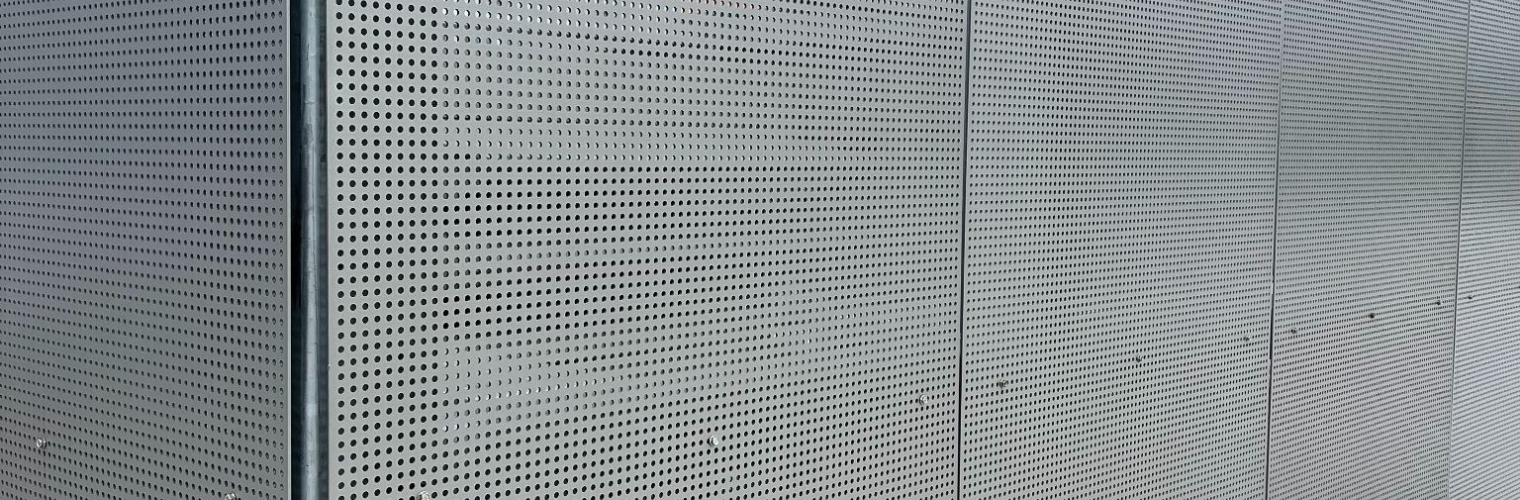 Perforated metal screening