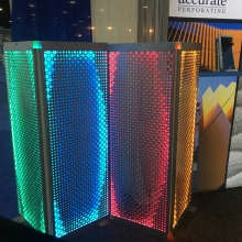 Backlit perforated metals | Accurate Perforating